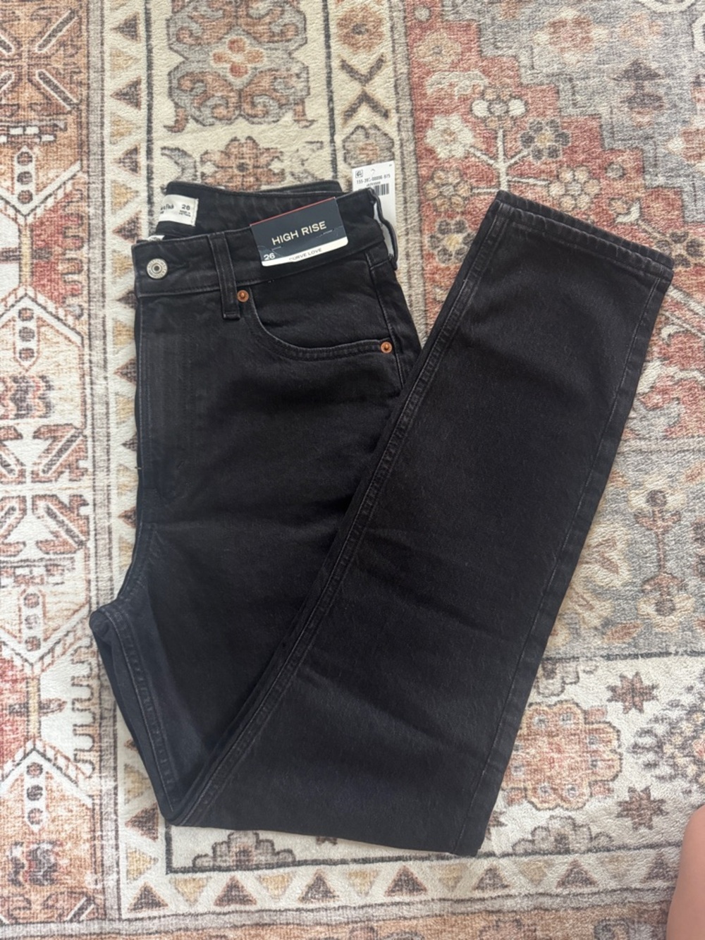 NEW Abercrombie & Fitch High-Rise Black Women's Modern Skinny Jeans Curve Love